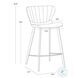 Arabella Bravo Cognac Counter Height Stool