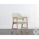 Milton Mina Ivory Dining Arm Chair