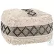Pisco Beige And Black Ottoman