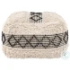 Pisco Beige And Black Ottoman