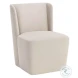 Ardent Prosecco Piccolo Performance Fabric Wheeled Dining Chair