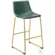 Augusta Green And Gold Bar Stool Set of 2