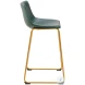 Augusta Green And Gold Bar Stool Set of 2