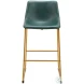 Augusta Green And Gold Bar Stool Set of 2