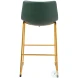 Augusta Green And Gold Bar Stool Set of 2