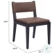 Roxas Brown Dining Chair Set Of 2