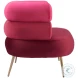 Arish Red Accent Chair