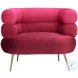 Arish Red Accent Chair