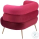 Arish Red Accent Chair