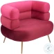 Arish Red Accent Chair