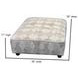 Kittery Dove Beige and Off White Square Cocktail Ottoman