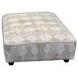Kittery Dove Beige and Off White Square Cocktail Ottoman