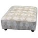 Kittery Dove Beige and Off White Square Cocktail Ottoman