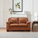 Ironvale Nutmeg Leather 62" Loveseat