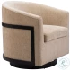 Hanko Golden Beige Swivel Chair