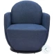 Bant Blue Swivel Chair