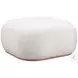 Azua Cream Ottoman