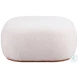 Azua Cream Ottoman
