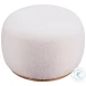Amber Cream Ottoman