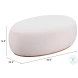 Amber Cream Ottoman
