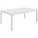 Athena Carrara Marble And Chrome Large Dining Table
