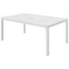 Athena Carrara Marble And Chrome Large Dining Table