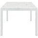 Athena Carrara Marble And Chrome Large Dining Table
