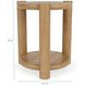 Taos Toasted Hemlock Round Chairside Table