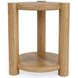 Taos Toasted Hemlock Round Chairside Table
