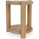 Taos Toasted Hemlock Round Chairside Table