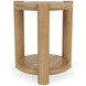 Taos Toasted Hemlock Round Chairside Table