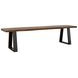 Ditman Grey Sheesham and Black Dining Bench