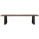 Ditman Grey Sheesham and Black Dining Bench