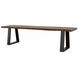 Ditman Grey Sheesham and Black Dining Bench