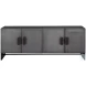 Viserys Antique Silver And Black Sideboard