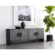 Viserys Antique Silver And Black Sideboard
