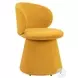 Oblic Orange Swivel Dining Chair