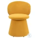 Oblic Orange Swivel Dining Chair