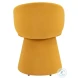 Oblic Orange Swivel Dining Chair