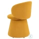 Oblic Orange Swivel Dining Chair