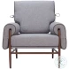 Klem Gray Accent Chair