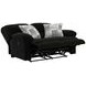 Comet Black 60" Lay Flat Reclining Loveseat