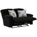 Comet Black 60" Lay Flat Reclining Loveseat