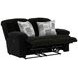 Comet Black 60" Lay Flat Reclining Loveseat