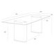 Aemond Clear And White Dining Table
