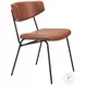 Charon Vintage Brown Dining Chair Set Of 2