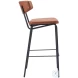 Charon Vintage Brown Bar Stool Set Of 2