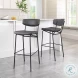 Charon Vintage Black Bar Stool Set Of 2
