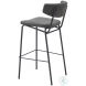 Charon Vintage Black Bar Stool Set Of 2
