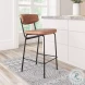 Charon Vintage Brown Counter Height Stool Set Of 2